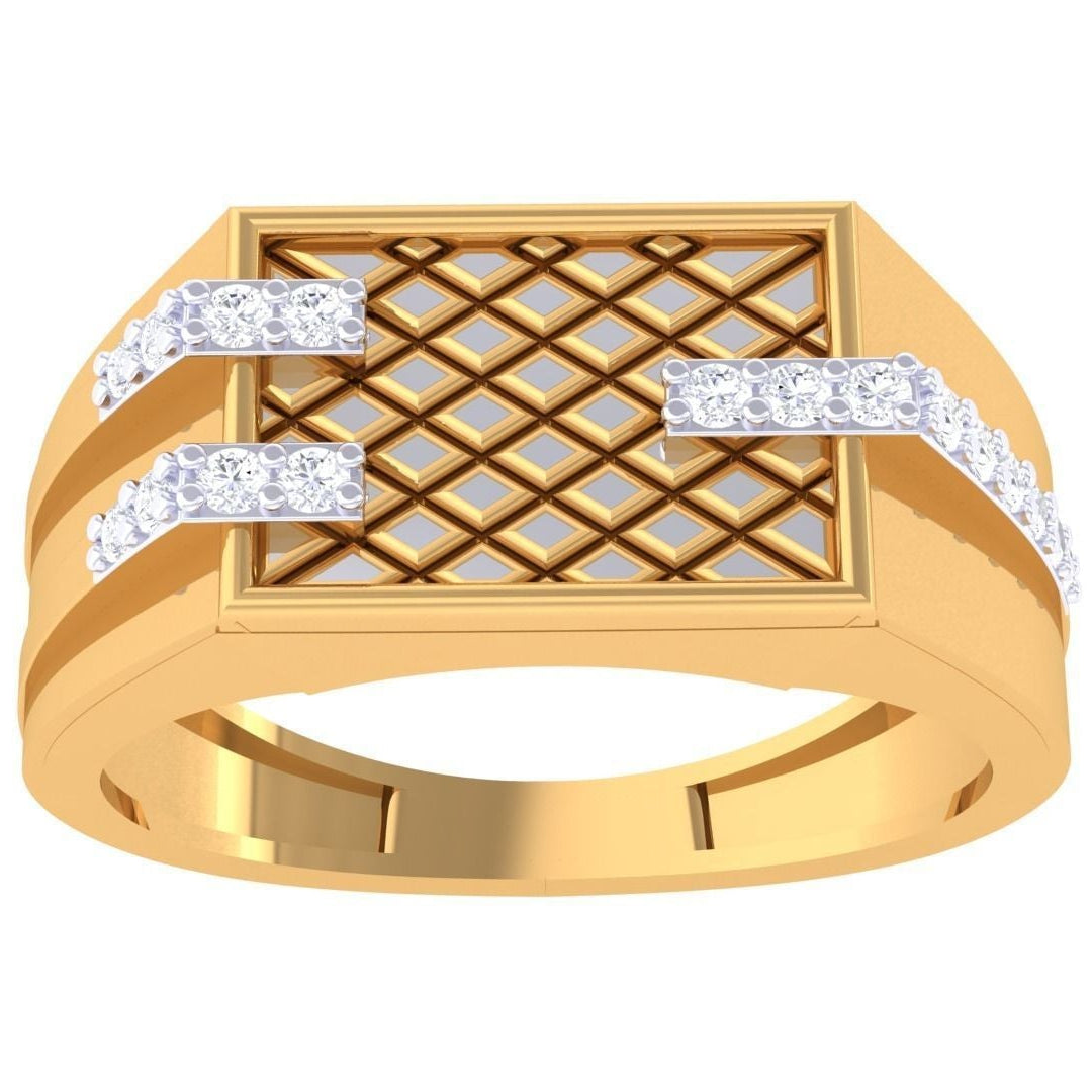 Geraldo Diamond Mens Ring