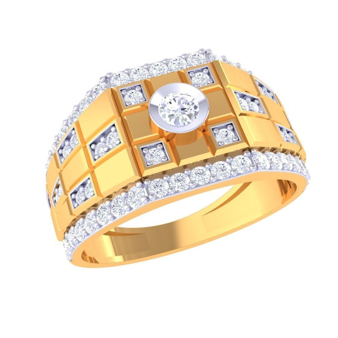 Simon Diamond Mens Ring