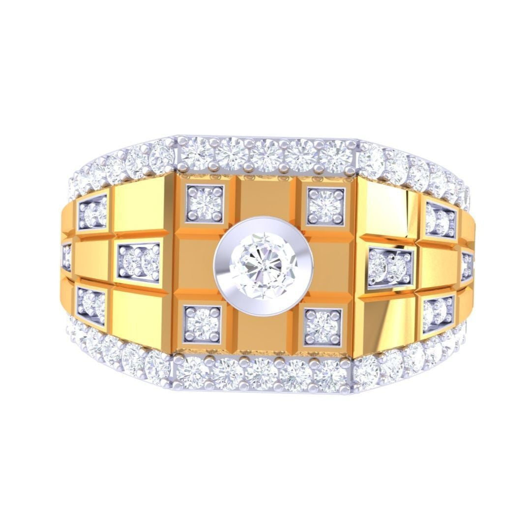 Simon Diamond Mens Ring